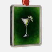 Grüne Cocktailabsinth Ornament Aus Metall (Rechts)
