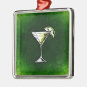 Grüne Cocktailabsinth Ornament Aus Metall (Links)