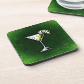 Grüne Cocktailabsinth Untersetzer (Linke Seite)