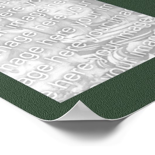 Grüne Collage - Fußball Poster (Ecke)