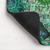 Grüne Collage Mousepad (Ecke)