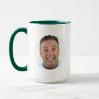 GRÜNE Combo-Foto-Tasse - Runde Rahmen benutzerdefi