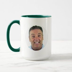 GRÜNE Combo-Foto-Tasse - Runde Rahmen benutzerdefi Tasse