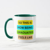 Grüne Combo-Tasse SO_THIS_IS_HOW_BEING_GRADUATED_F Tasse (Links)