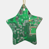 Grüne Computergehäuse Keramik Ornament (Links)