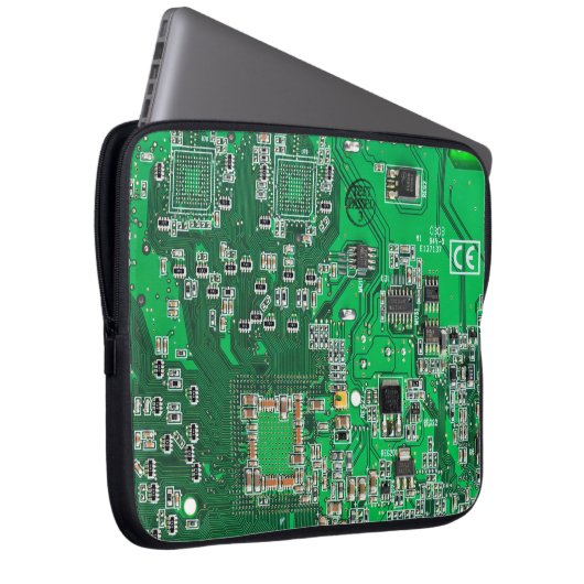 Grüne Computergehäuse Laptopschutzhülle (Vorne Rechts)