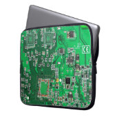 Grüne Computergehäuse Laptopschutzhülle (Vorderseite Links)