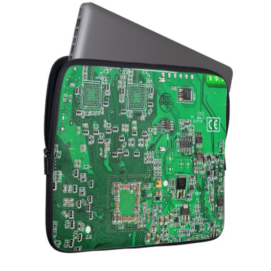 Grüne Computergehäuse Laptopschutzhülle (Vorne Rechts)