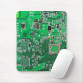 Grüne Computergehäuse Mousepad (Mit Mouse)