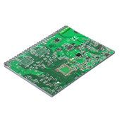 Grüne Computergehäuse Notizblock (Linke Seite)