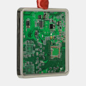 Grüne Computergehäuse Ornament Aus Metall (Rechts)