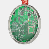 Grüne Computergehäuse Ornament Aus Metall (Links)