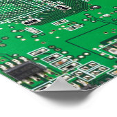 Grüne Computergehäuse Poster (Ecke)