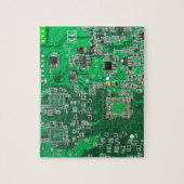 Grüne Computergehäuse Puzzle (Vertikal)