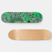 Grüne Computergehäuse Skateboard (Horizontal)