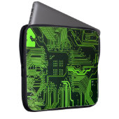 Grüne coole Computerplatine Laptopschutzhülle (Vorne Rechts)