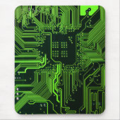 Grüne coole Computerplatine Mousepad (Vorne)