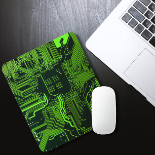 Grüne coole Computerplatine Mousepad