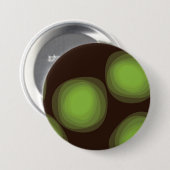 Grüne, coole, einzigartige, trendige, urbane Blume Button (Vorne & Hinten)