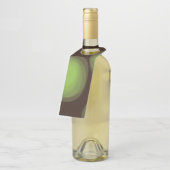 Grüne, coole, einzigartige, trendige, urbane Blume Flaschenanhänger (Angewinkelt)