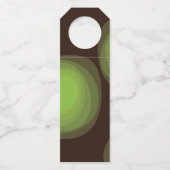 Grüne, coole, einzigartige, trendige, urbane Blume Flaschenanhänger (Rückseite)