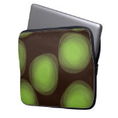 Grüne, coole, einzigartige, trendige, urbane Blume Laptopschutzhülle (Vorderseite Links)