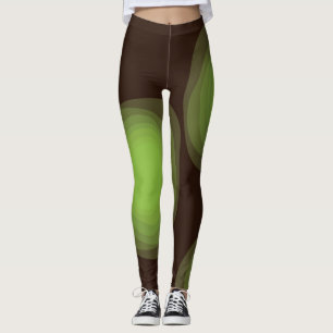 Grüne, coole, einzigartige, trendige, urbane Blume Leggings