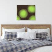 Grüne, coole, einzigartige, trendige, urbane Blume Leinwanddruck (Insitu (Schlafzimmer))