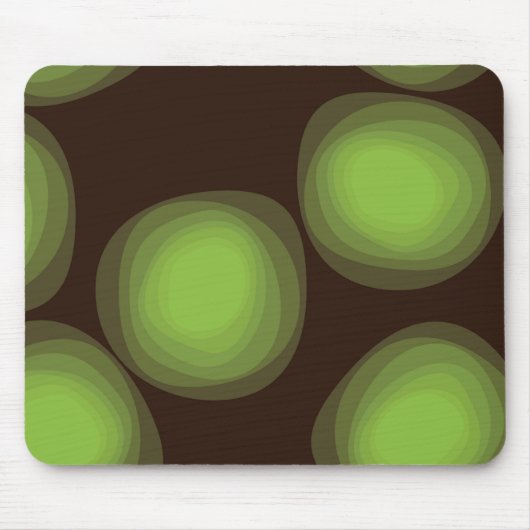 Grüne, coole, einzigartige, trendige, urbane Blume Mousepad (Vorne)