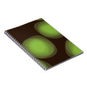 Grüne, coole, einzigartige, trendige, urbane Blume Notizblock (Rechte Seite)