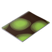 Grüne, coole, einzigartige, trendige, urbane Blume Notizblock (Linke Seite)