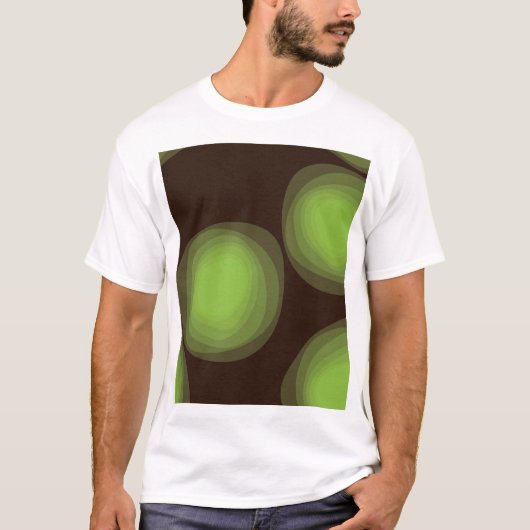 Grüne, coole, einzigartige, trendy, städtische T-Shirt (Vorderseite)