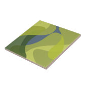 Grüne, coole, trendige, moderne Bio Formen Fliese (Seite)