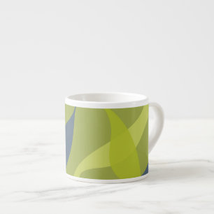 Grüne, coole, trendige, moderne und Bio Formen Espressotasse