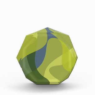 Grüne, coole, trendige, moderne und Bio Formen Fotoblock