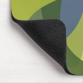 Grüne, coole, trendige, moderne und Bio Formen Mousepad (Ecke)