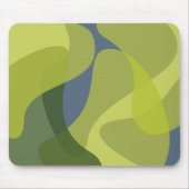 Grüne, coole, trendige, moderne und Bio Formen Mousepad (Vorne)