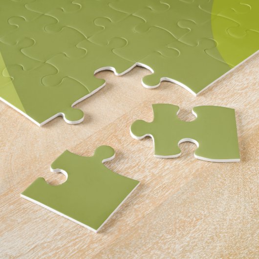 Grüne, coole, trendige, moderne und Bio Formen Puzzle (Seite)