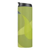 Grüne, coole, trendige, moderne und Bio Formen Thermosbecher (Nach rechts gedreht)