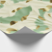 Grüne Creme Cowhide Geschenkpapier (Ecke)