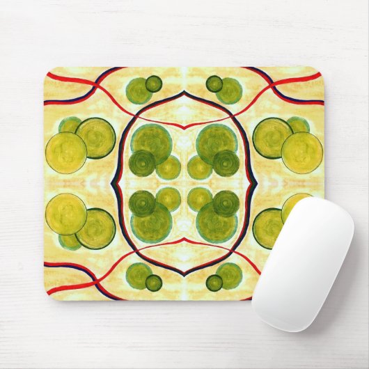 Grüne Creme Float Mousepad (Mit Mouse)