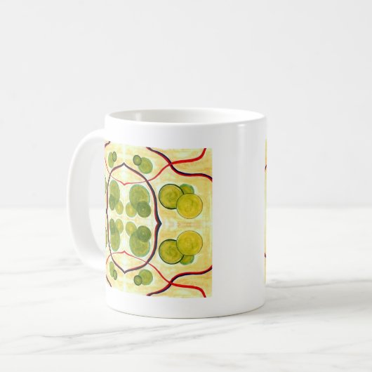 Grüne Creme Float Tasse (Vorderseite Links)