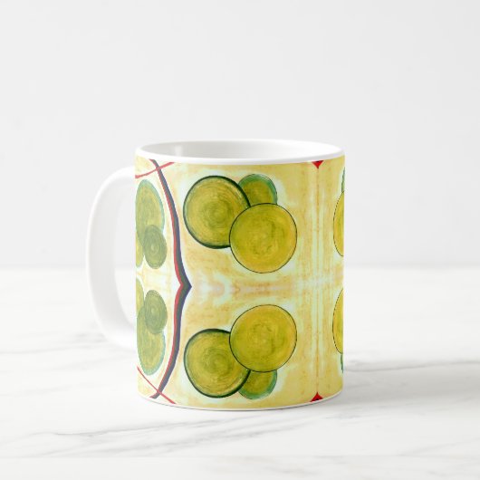 Grüne Creme Float Tasse (Vorderseite Links)