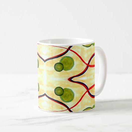 Grüne Creme Float Tasse (VorderseiteRechts)