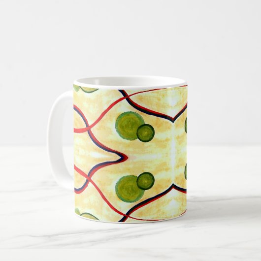 Grüne Creme Float Tasse (Vorderseite Links)