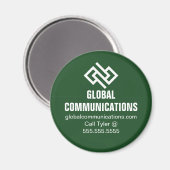 Grüne Cyber Technologie Computerfirmenindividuelle Magnet (Vorderseite/Rückseite)