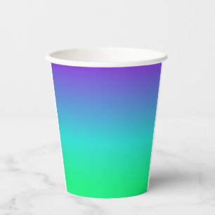 Grüne Cyberwüste, Lila Sorbet-Frühlingspapier-Cup Pappbecher