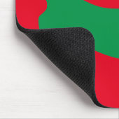 Grüne Dackel - Und-Santa-Hat Mousepad (Ecke)