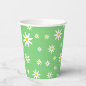 Grüne Daisy Paper Cups Pappbecher (Links)