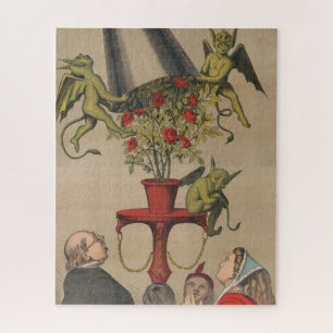 Grüne Dämonen, die die Abdeckung von Bouquet von R Puzzle